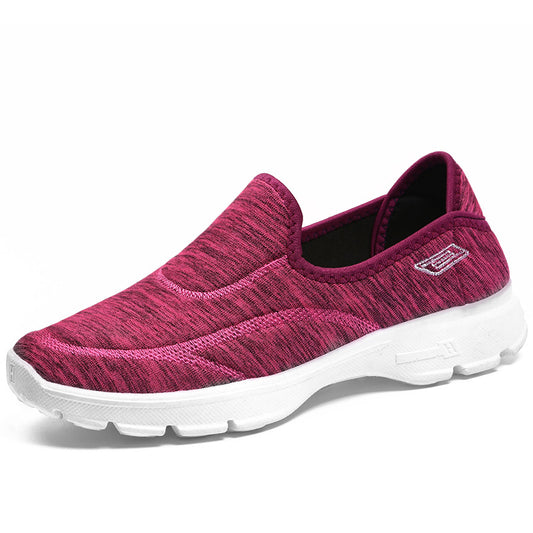 Cloth shoes soft sole breathable walking women's casual sports shoes