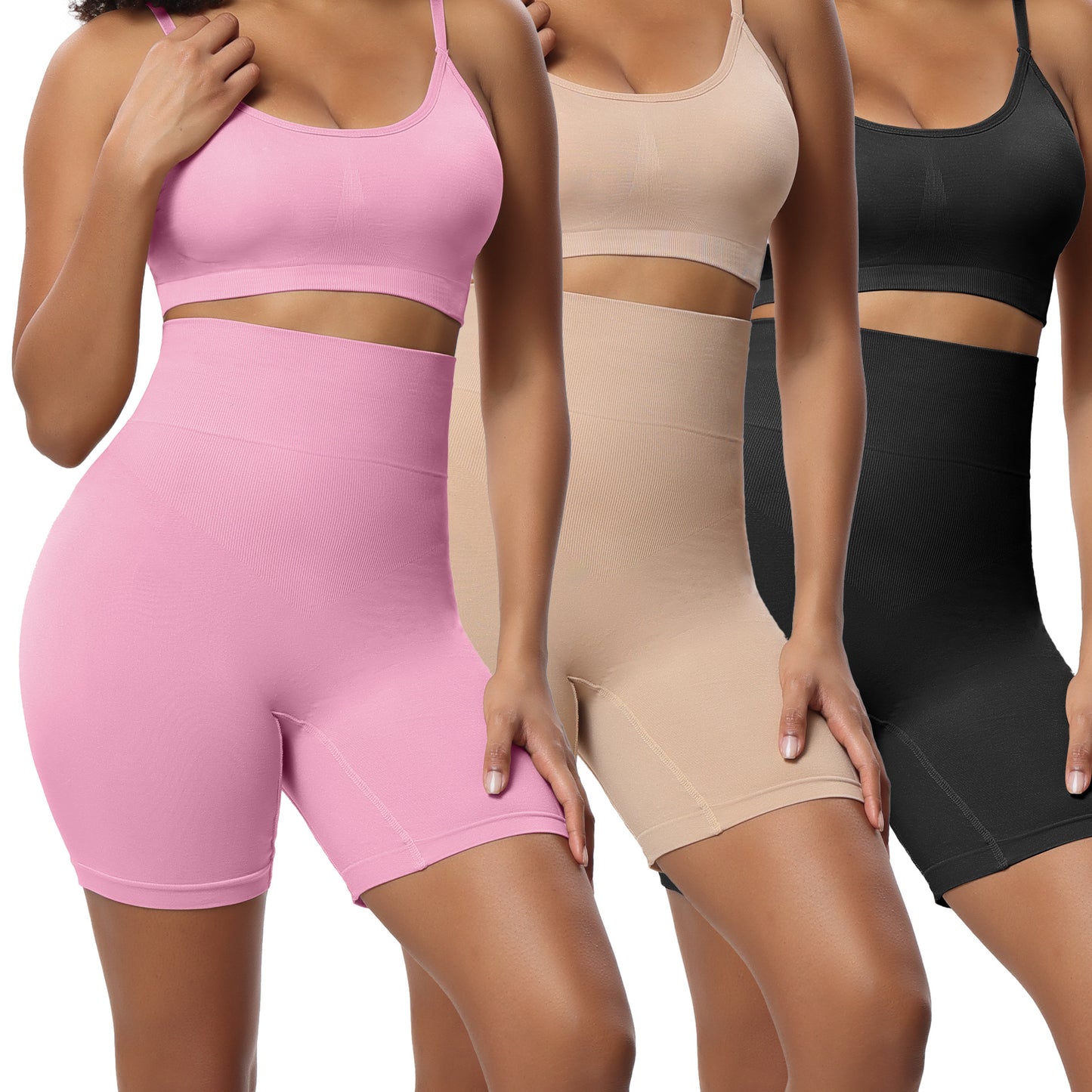 Plus-size high-waisted tights Slim shapewear(Set of 3)